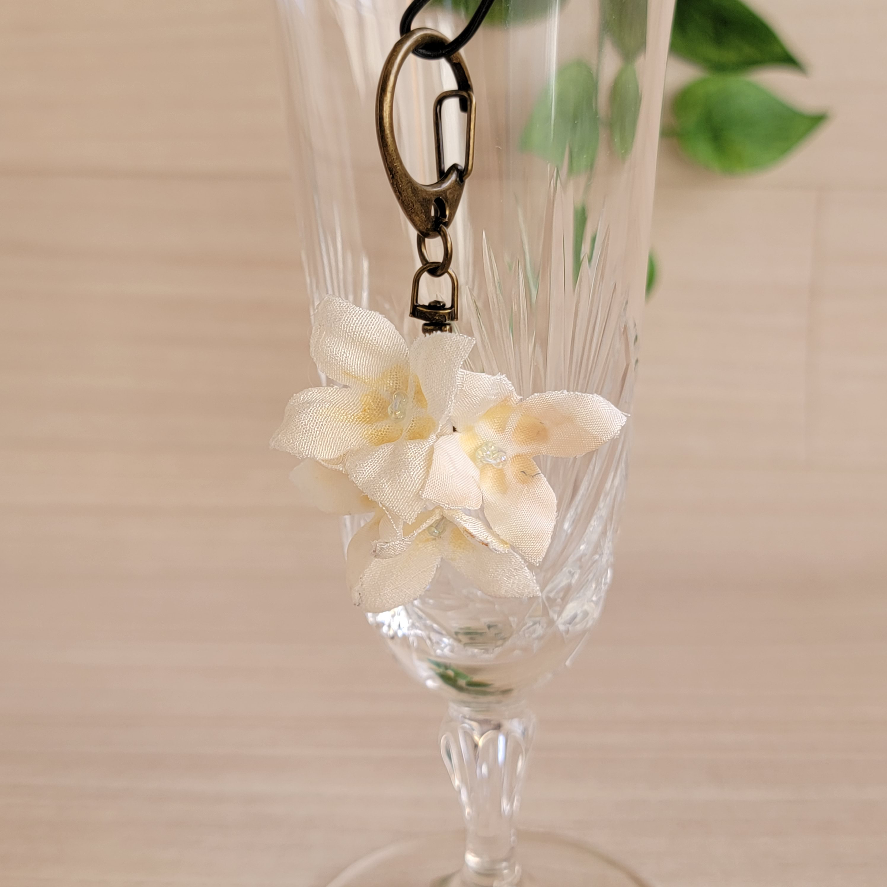 ふんわりcolorブルー紫陽花キーホルダー d26fc04207f27bcb37c2da18b845d5