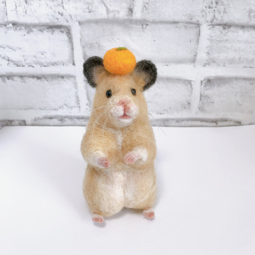 キンクマハムスター＆かき氷◇羊毛フェルト キンクマハムスター＆かき氷◇羊毛フェルト - メルカリ