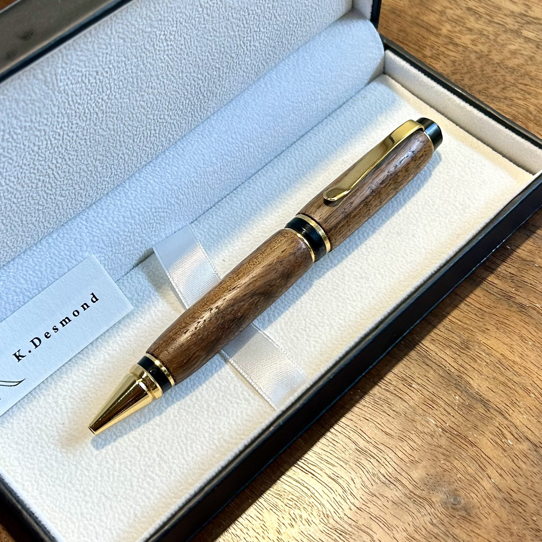 【希少】クラロウォールナットのボールペン　c2-5