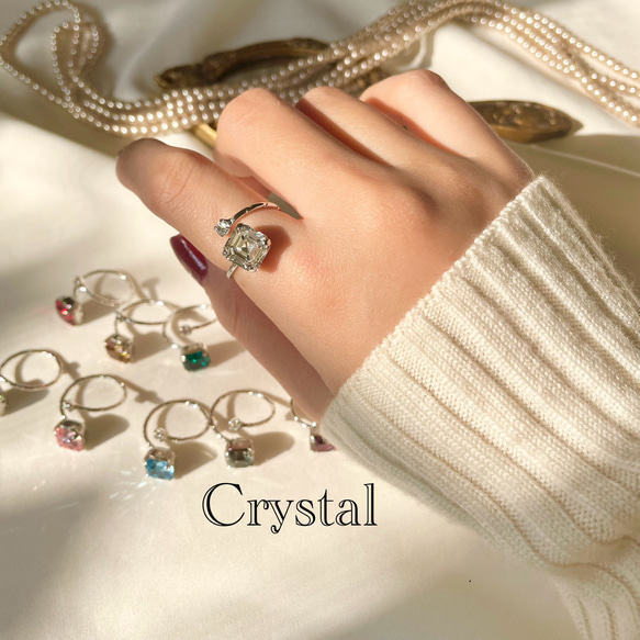 Crystal ringシルバー 3枚目の画像