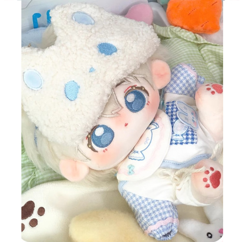 可愛い20cmぬいぐるみ/ 頭にアイスクリームをつけたぬいぐるみ