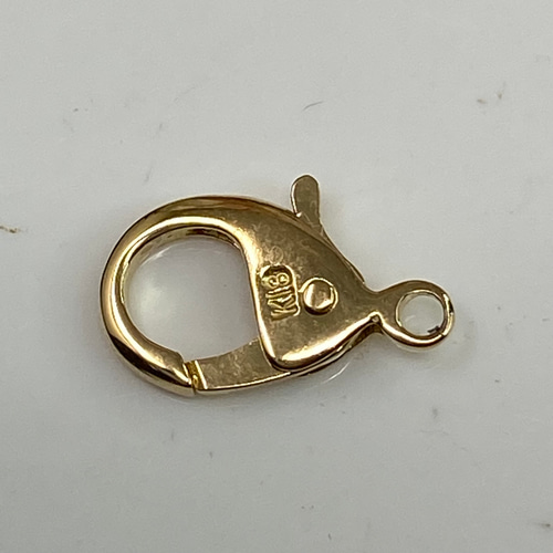 k18YG AU750 18金 クラスプ 金具 パーツ Mサイズ 金具・チェーン よー 
