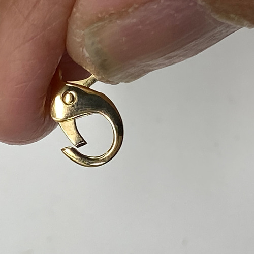 k18YG AU750 18金 クラスプ 金具 パーツ Mサイズ 金具・チェーン よー 