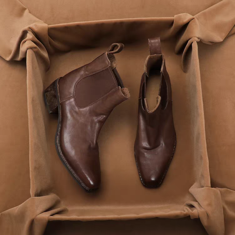 幅広さんにも履きやすい。ショートブーツ 靴 レザーブーツ サイドゴアブーツ 美脚 レディース靴 歩きやすい 柔らかい