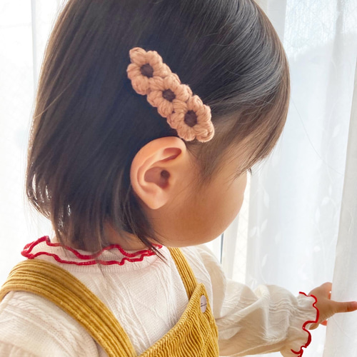 お花ヘアピン/ヘアクリップ ヘアピン akaaka/マクラメ雑貨 通販
