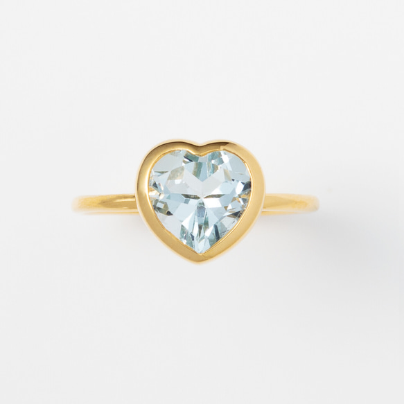 Heart stone Ring♡(ブルートパーズ）（ AO3 ） 1枚目の画像