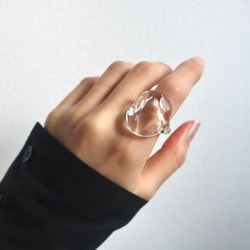 -coin- ガラス リング clear glass ring 1枚目の画像