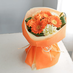 そのまま飾れる花束｜スタンドブーケ「フレッシュオレンジ」※4/25〜5/14は配送指定の対応をしておりません 5枚目の画像