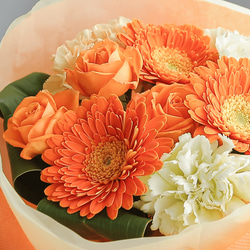 そのまま飾れる花束｜スタンドブーケ「フレッシュオレンジ」※4/25〜5/14は配送指定の対応をしておりません 3枚目の画像