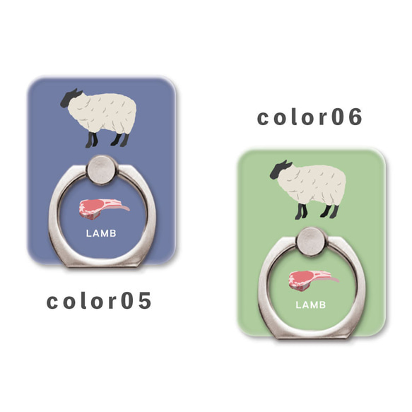 肉類系列羊肉羊肉食品智慧型手機環保持環支架功能NLFT-RING-01j 第4張的照片