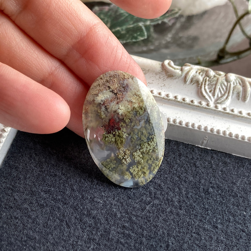 モスアゲート スフィア（丸玉）02♢Moss agate ♢天然石・鉱物