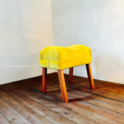 cochon stool ~yellow~ピッグスエード♪ 4枚目の画像