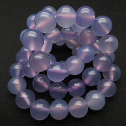 パープルカルセドニー】/玉size(約8㎜)/1set(2玉)/人との結びつきを