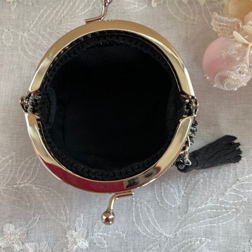 ビーズ　がまぐち財布　小銭入れ 大人かわいい