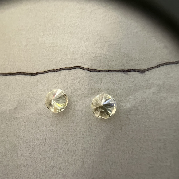 天然石　イエローダイヤモンド　14KGF 一粒　スタッドピアス 10枚目の画像