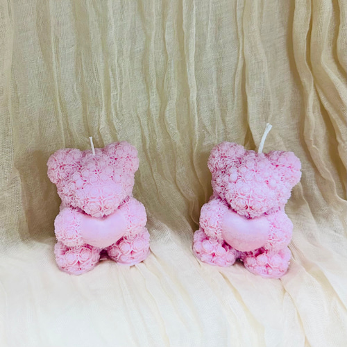 くまさんキャンドル テディベアキャンドル ソイワックスアロマ