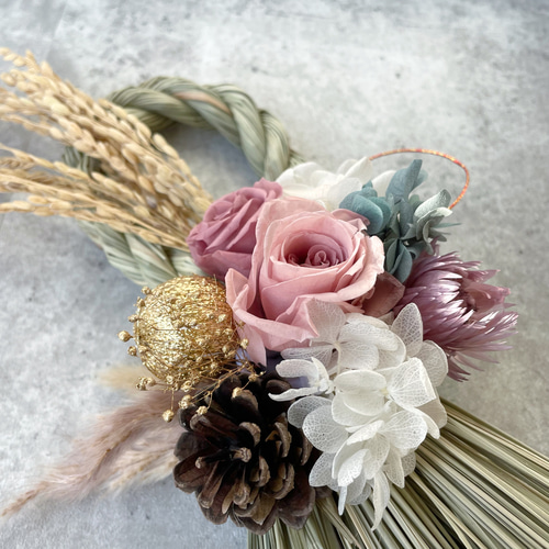 お正月飾り2024年しめ縄しめ縄飾りタッセルイエロー しめ縄飾り 2024