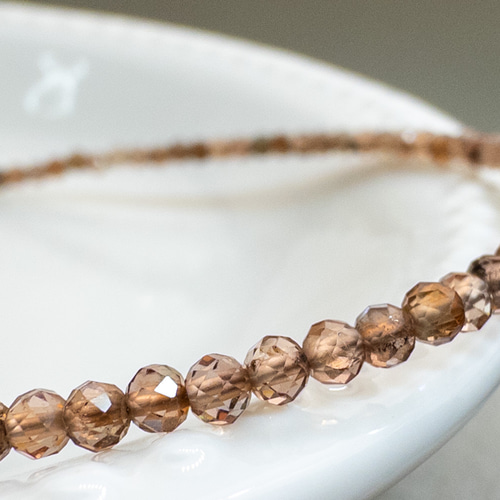 レア 宝石質 アンダルサイト ブレスレット SV925 アンダリュサイト