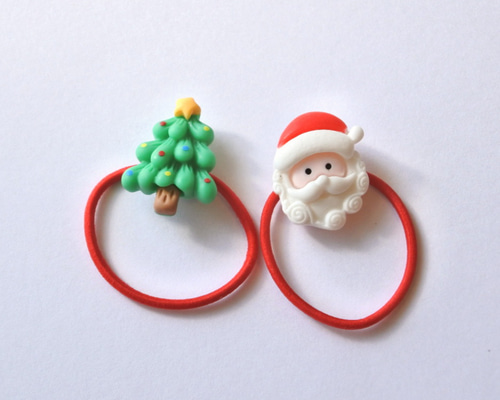 サンタ　クリスマス　キッズ　ベビー　ヘアゴム サンタクリスマスキッズベビーヘアゴム