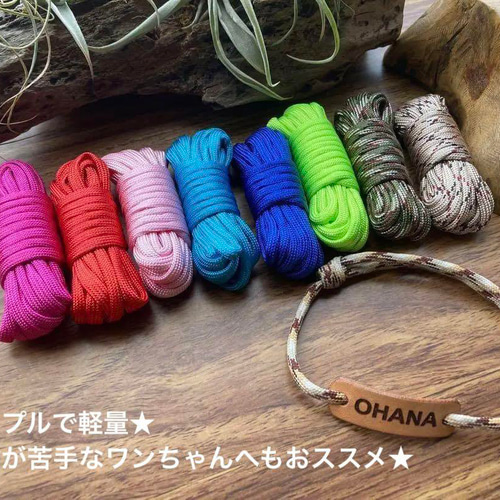 迷子札】8本セット♪ 全16色 犬用 本革 調整可能チョーカー パラ