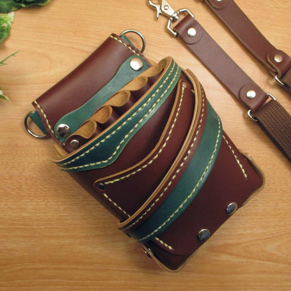 専用　オールブラック　８丁差し　本革シザーケース　SCA-147/CKA オールブラック8丁差し本革シザーケースSCA-147/CKA