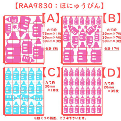 【Honyu Bottle 嬰兒奶瓶】閃光鐵印鐵印鐵貼貼貼花閃光印章嬰兒 第2張的照片