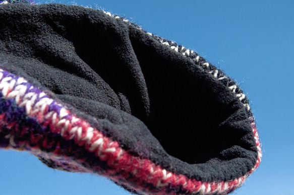 手編みウールスカーフ/ニットスカーフ/かぎ針編みストライプスカーフ/手編みスカーフ - レインボーフルーツボヘミアンメリノクリス 11枚目の画像