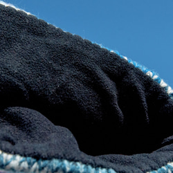 手編みウールスカーフ/ニットスカーフ/かぎ針編みストライプスカーフ/内側起毛スカーフ - グラデーション北欧スタイルボヘミアンメ 13枚目の画像