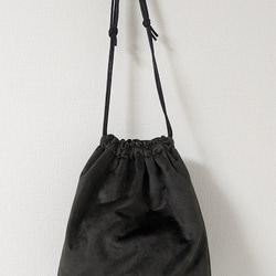 【ビギナークリエイター価格】エスニックなコンチョ付巾着バッグ 2枚目の画像