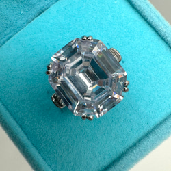 ラボグロウンパライバトルマリンヘイローリング 約3カラットS925＋