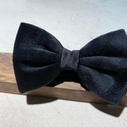 巴特先生-黑棉絨 宴會型 領結 Bow Ties 第1張的照片