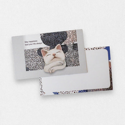 メッセージカード封筒セット（うとうと猫柄2種類） 7枚目の画像
