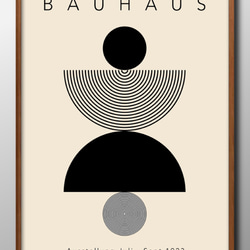 14346■アートポスター　絵画　A3サイズ『バウハウス　BAUHAUS』イラスト　デザイン　上級マット紙　北欧 1枚目の画像