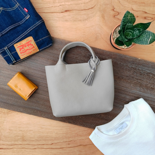 イタリアンレザーバッグ ハンドバッグ バッグインバッグ ハンドメイド手縫い cd64faca099aa84d383400ebe43be5