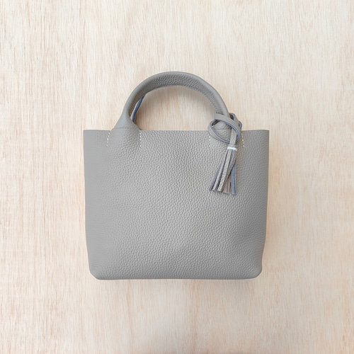 姫路レザー】手縫いのミニトートバッグ（コンパクト/シンプル