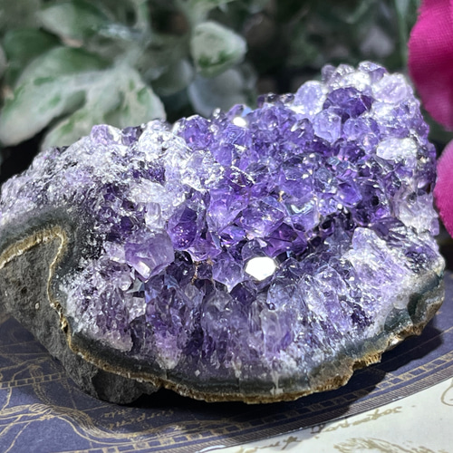 ギャラクシー☪︎⋆˚ ブラックアメジスト クラスター 原石 ラフストーン