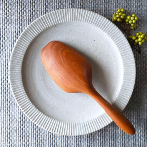 木のサーバースプーン／取り分けスプーン（チェリー材 or さくら材