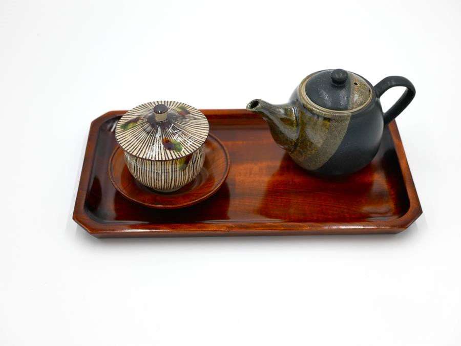 香川漆器　天然木　長手盆　牡丹　落款入　年末年始に！！ 香川漆器 天然木 長手盆 牡丹 落款入 香川漆器 鑿（のみ）彫 摺漆