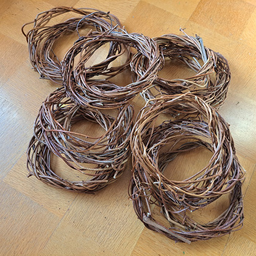 アケビのツルの素リース20個セット その他素材 Tsubasa KATOU 通販