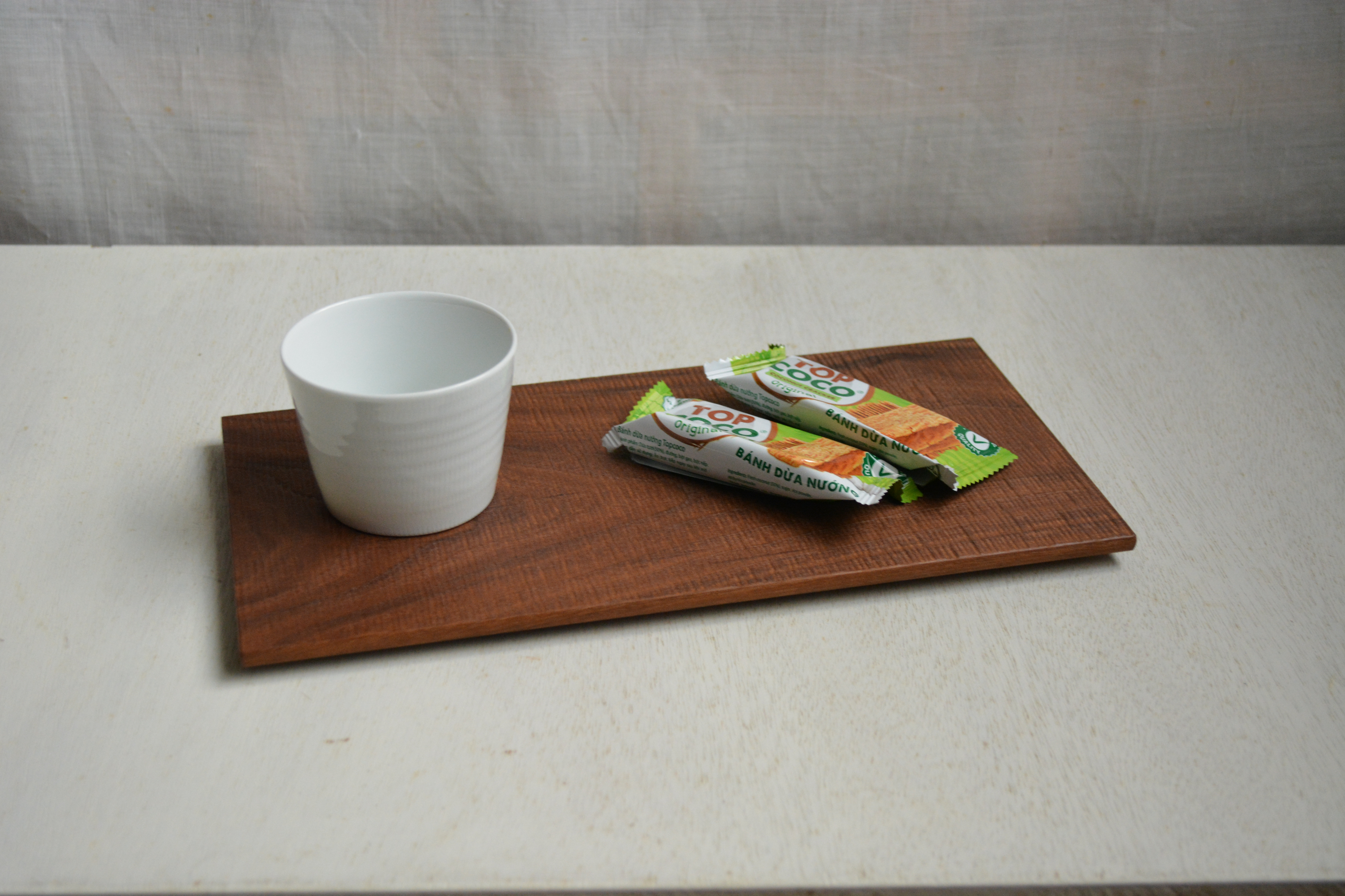 ブラックウォールナットの平皿