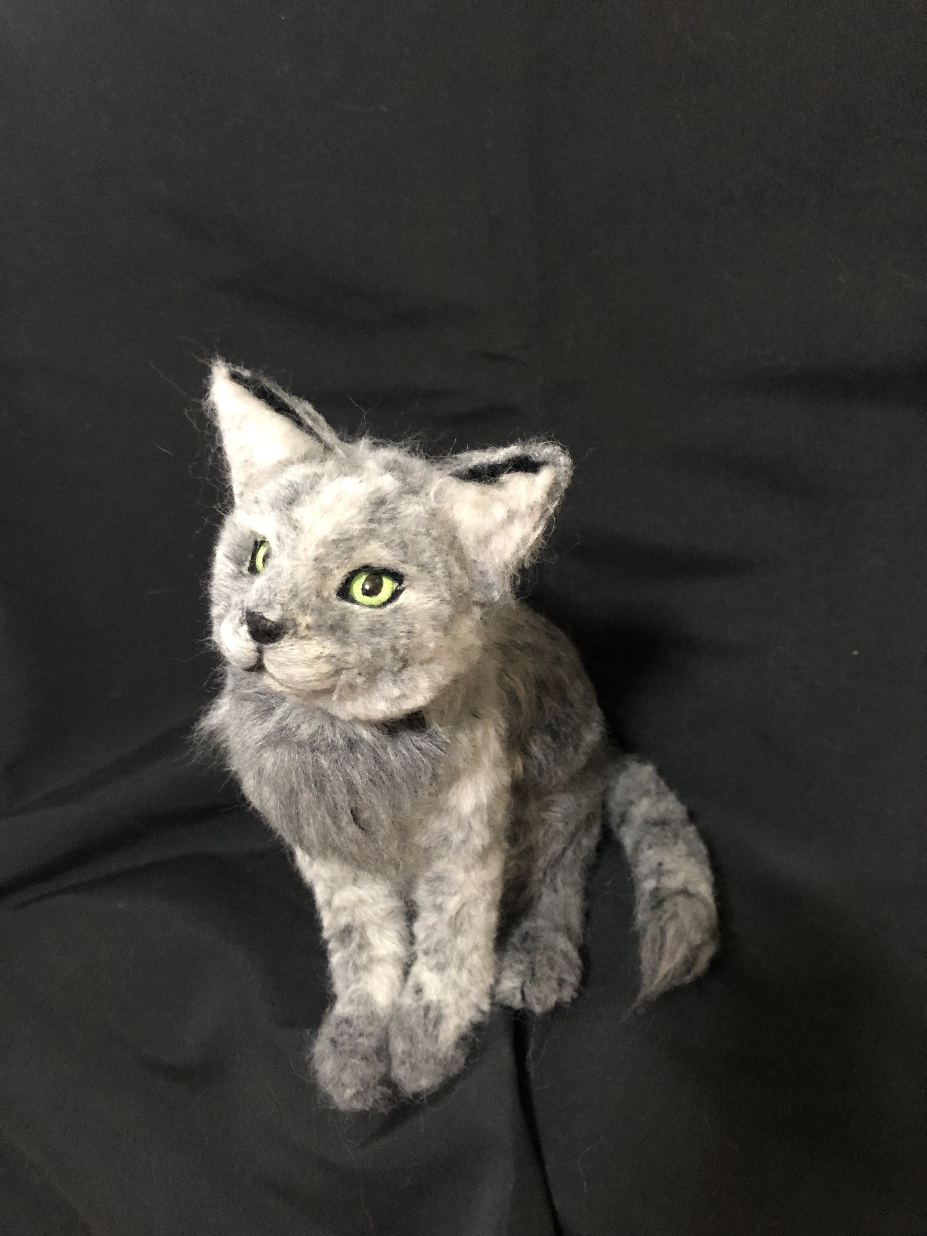 猫 羊毛フェルト ハンドメイド としこ