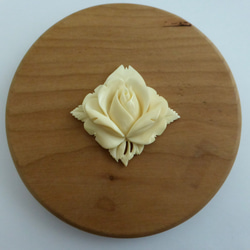 本象牙 アイボリーカービング、ナンタケットバスケット用オーナメント