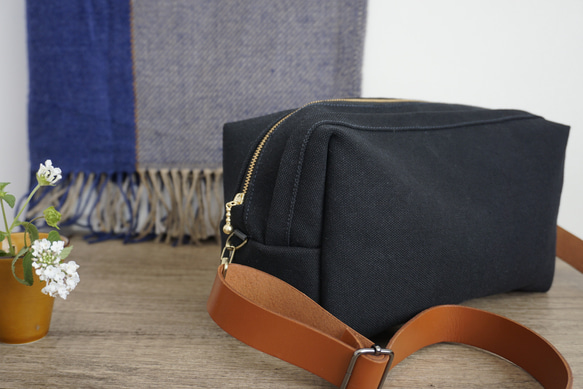 おすすめ 帆布「富士金梅」のhacoサコッシュL 9枚目の画像