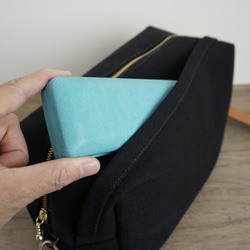 おすすめ 帆布「富士金梅」のhacoサコッシュL 6枚目の画像