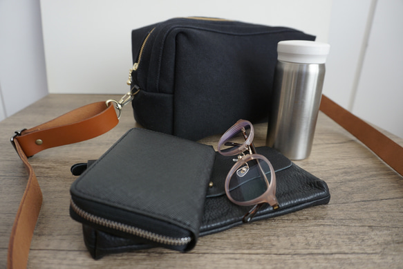 おすすめ 帆布「富士金梅」のhacoサコッシュL 8枚目の画像