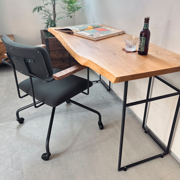 ＼送料無料／[Desk Work Arm Chair]帆布 コーデュロイ ダイニングチェア 勉強椅子 -47_c- 9枚目の画像