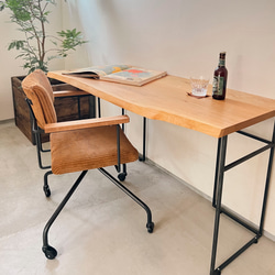 ＼送料無料／[Desk Work Arm Chair]帆布 コーデュロイ ダイニングチェア 勉強椅子 -47_c- 12枚目の画像