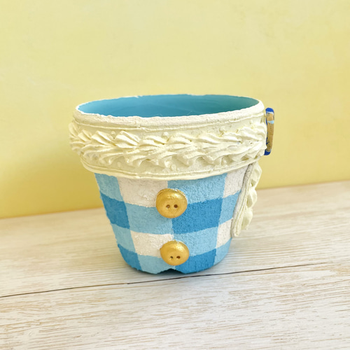 大好評】ロココ調リメイク鉢、パステルブルー、ピンク 【公式通販】