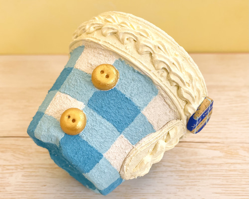 大好評】ロココ調リメイク鉢、パステルブルー、ピンク