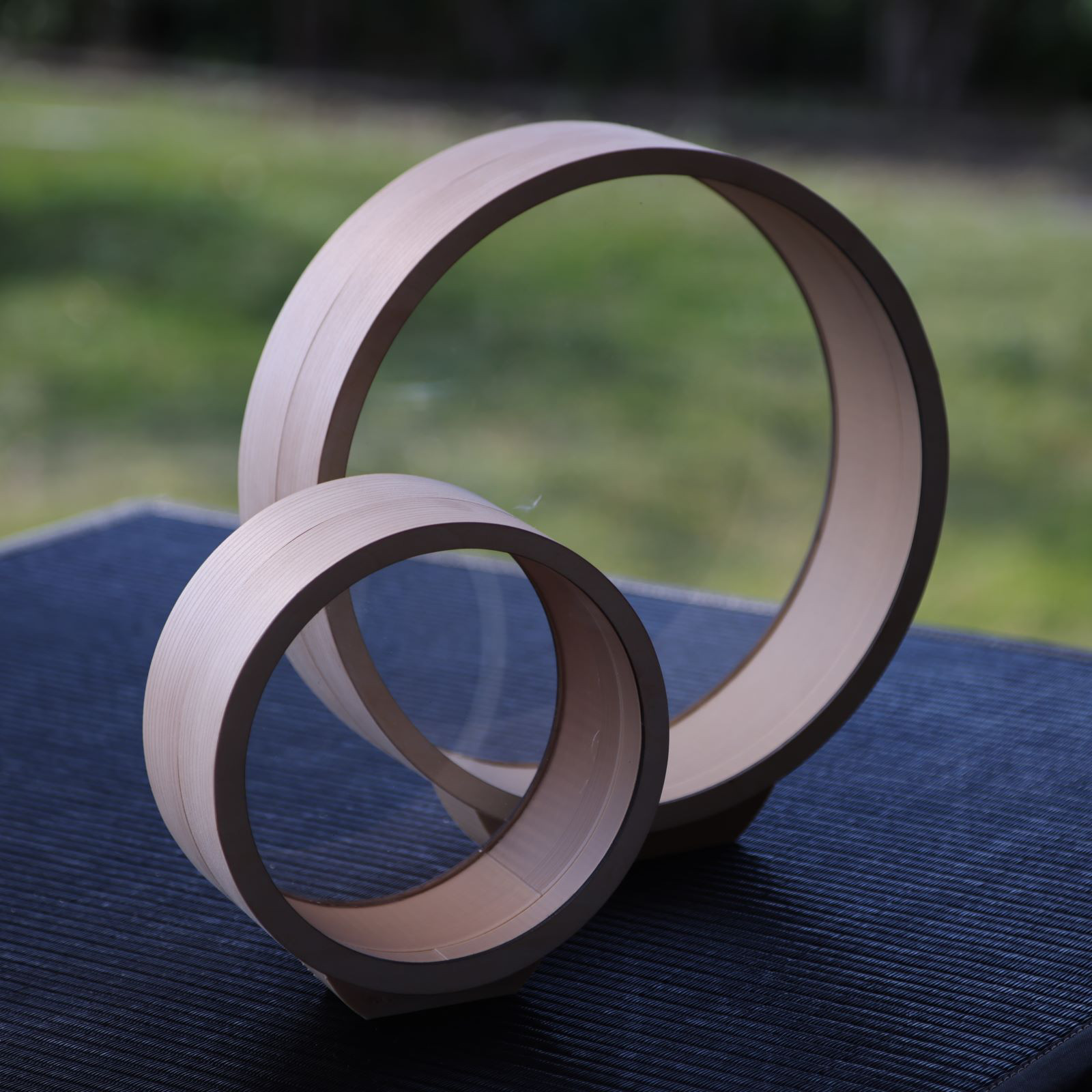 まんまる曲げわっぱの金魚鉢風ウェルカムボード